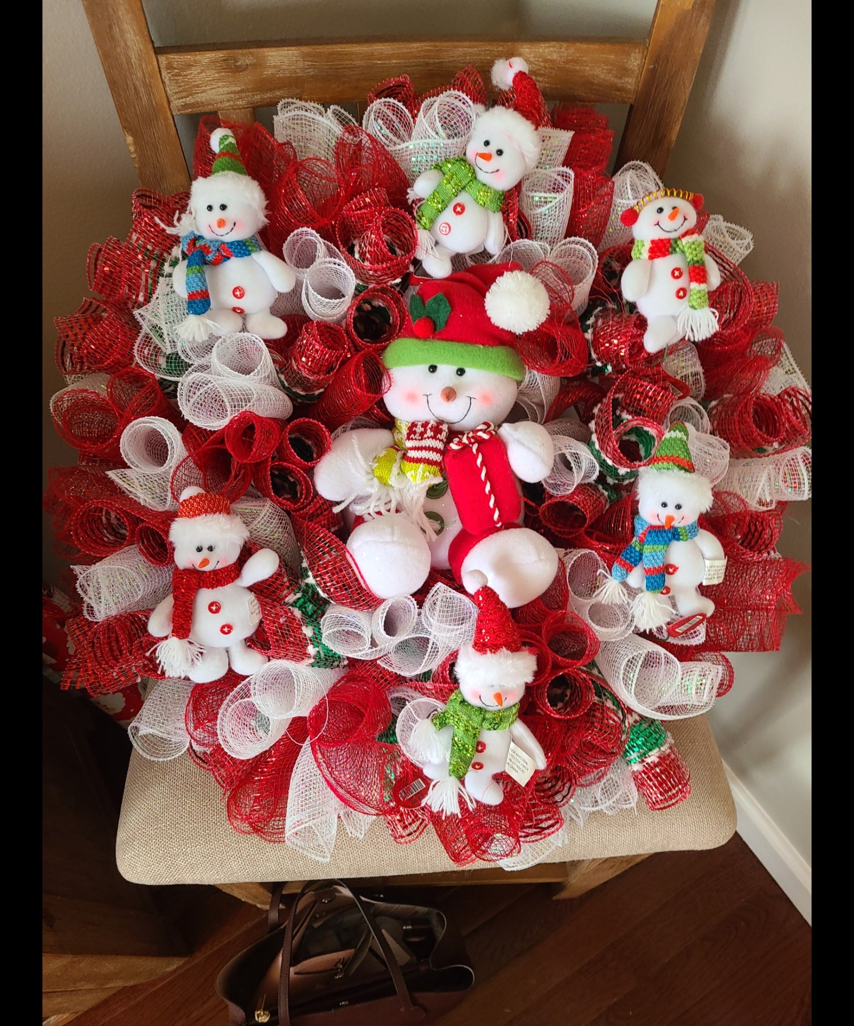 Snowman Christmas Wreath