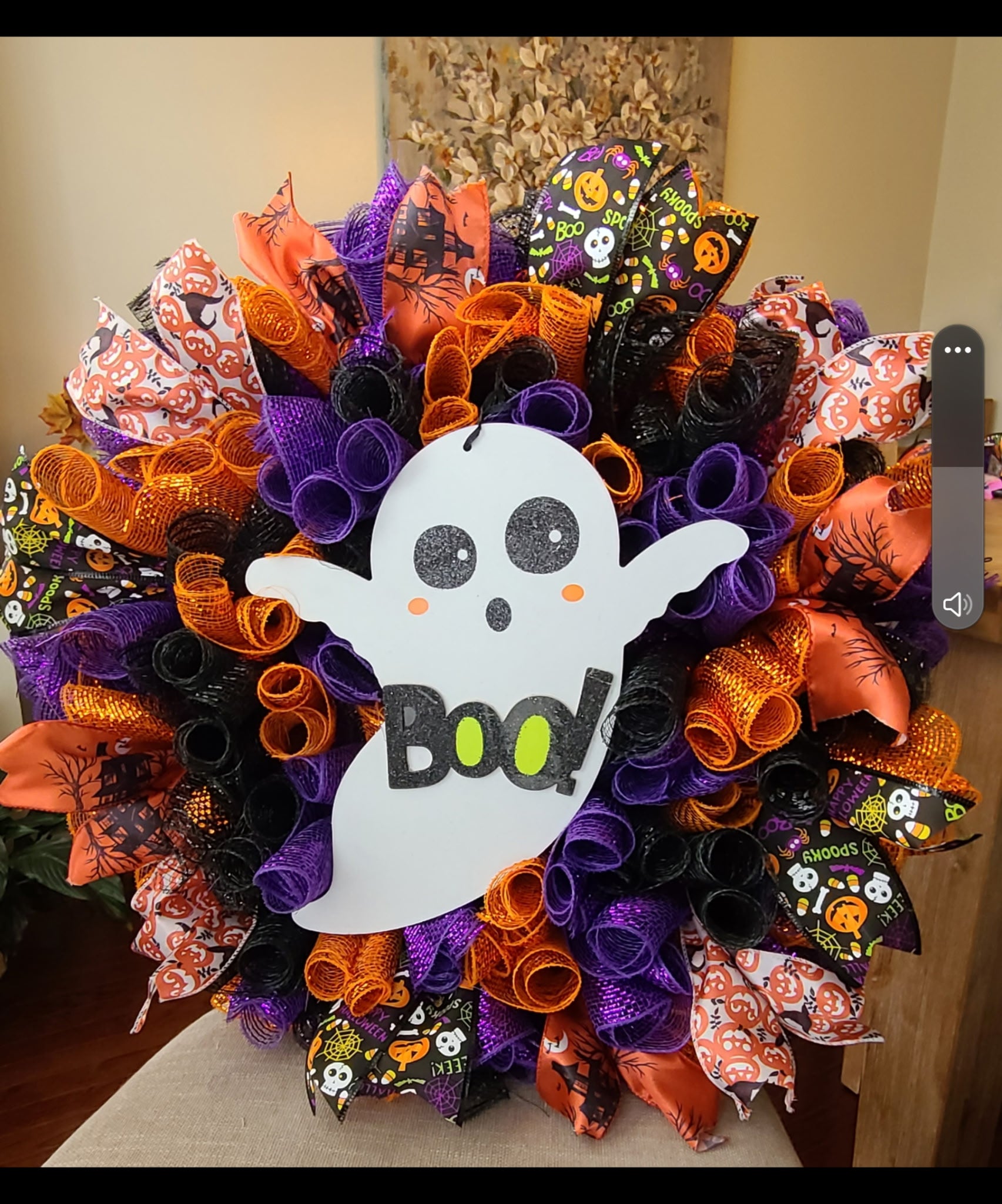 Halloween Ghost Wreath